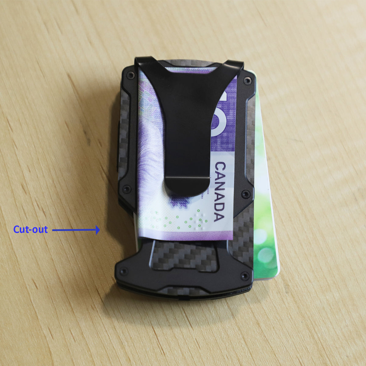 navor Minimalist Wallet with AirTag Holder, Money Clip, RFID Blocking