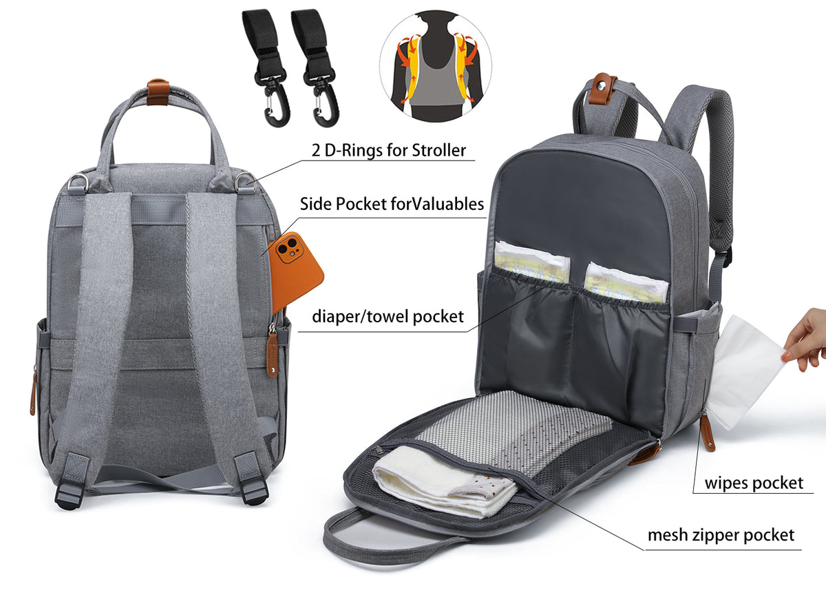 Multi-Function Waterproof Diaper Bag - NAVOR