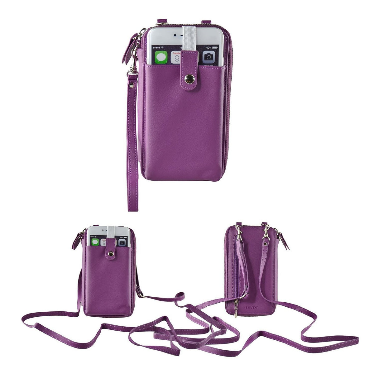 Messenger Bag Purse for Smartphones - Navor - NAVOR