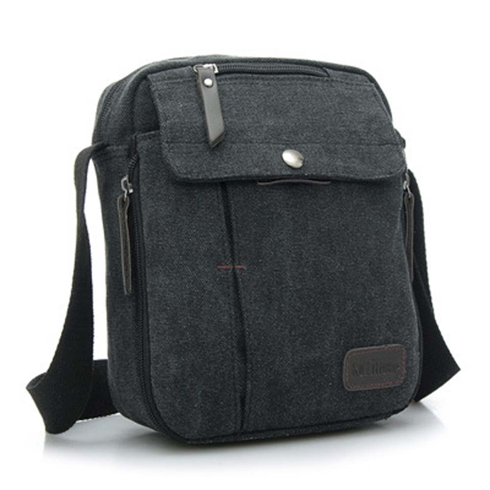 Men's Small Vintage Multipurpose Canvas Shoulder/ Messenger Bag - NAVOR