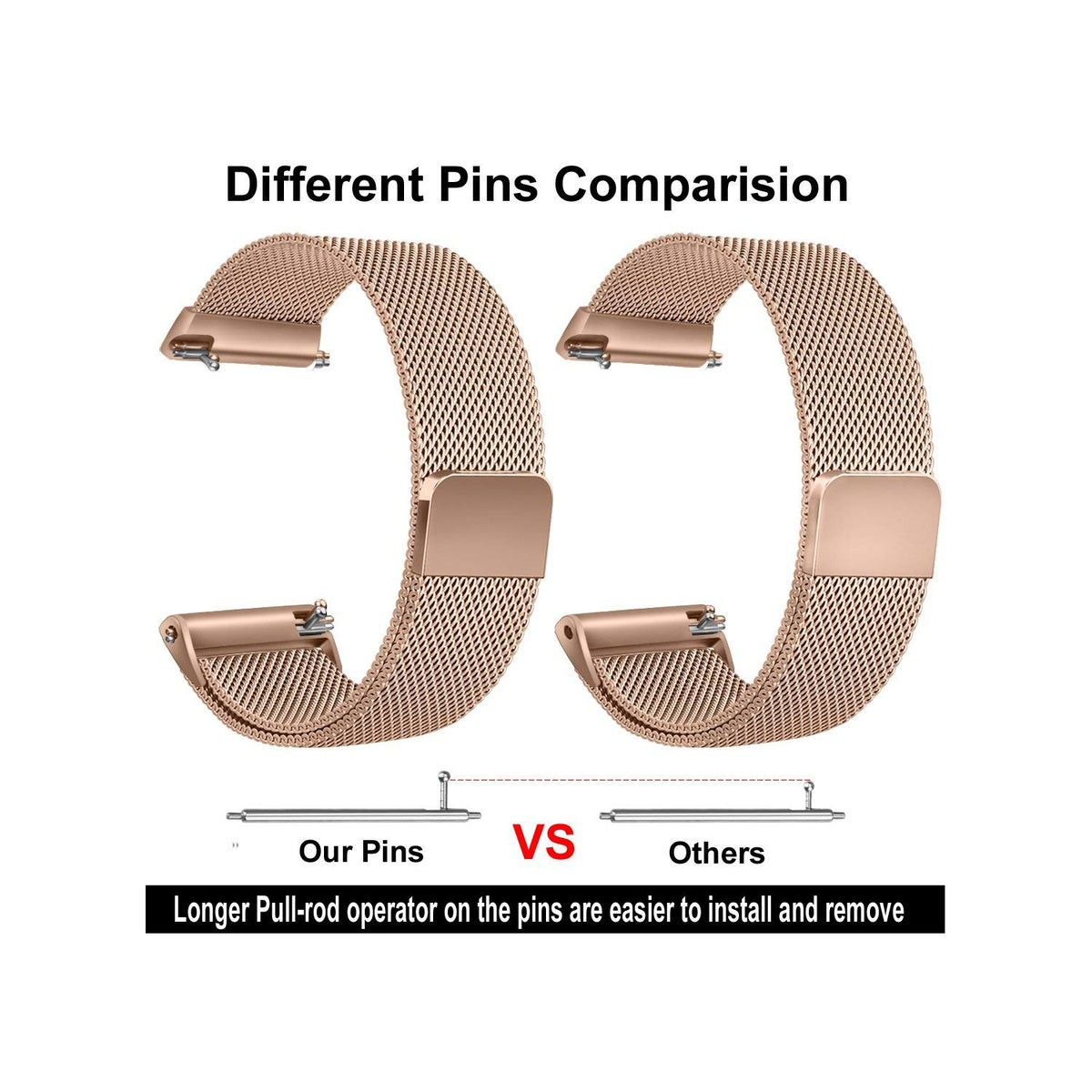 Steel Fitbit Band for Versa 2 / Versa Lite - NAVOR