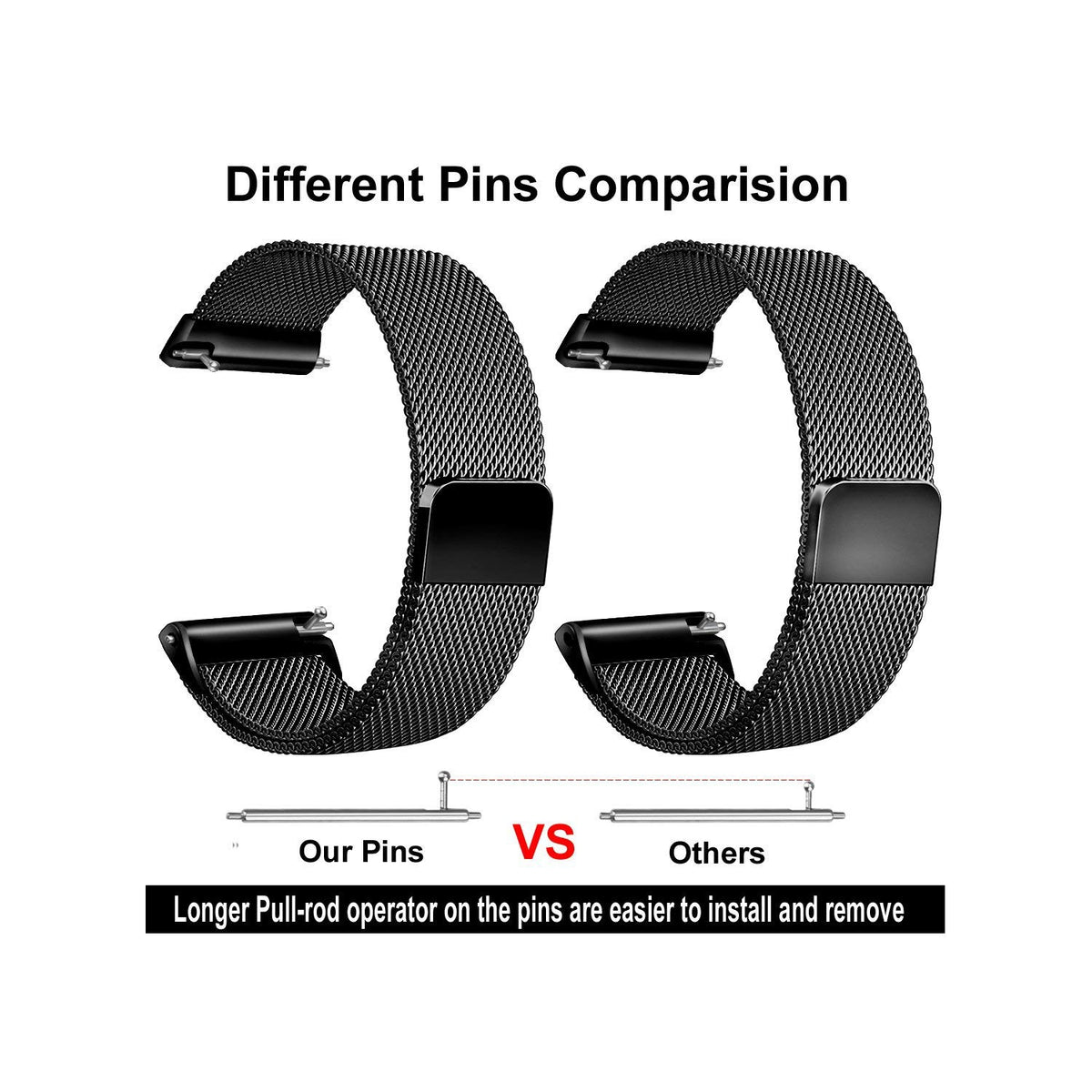 Steel Fitbit Band for Versa 2 / Versa Lite - NAVOR