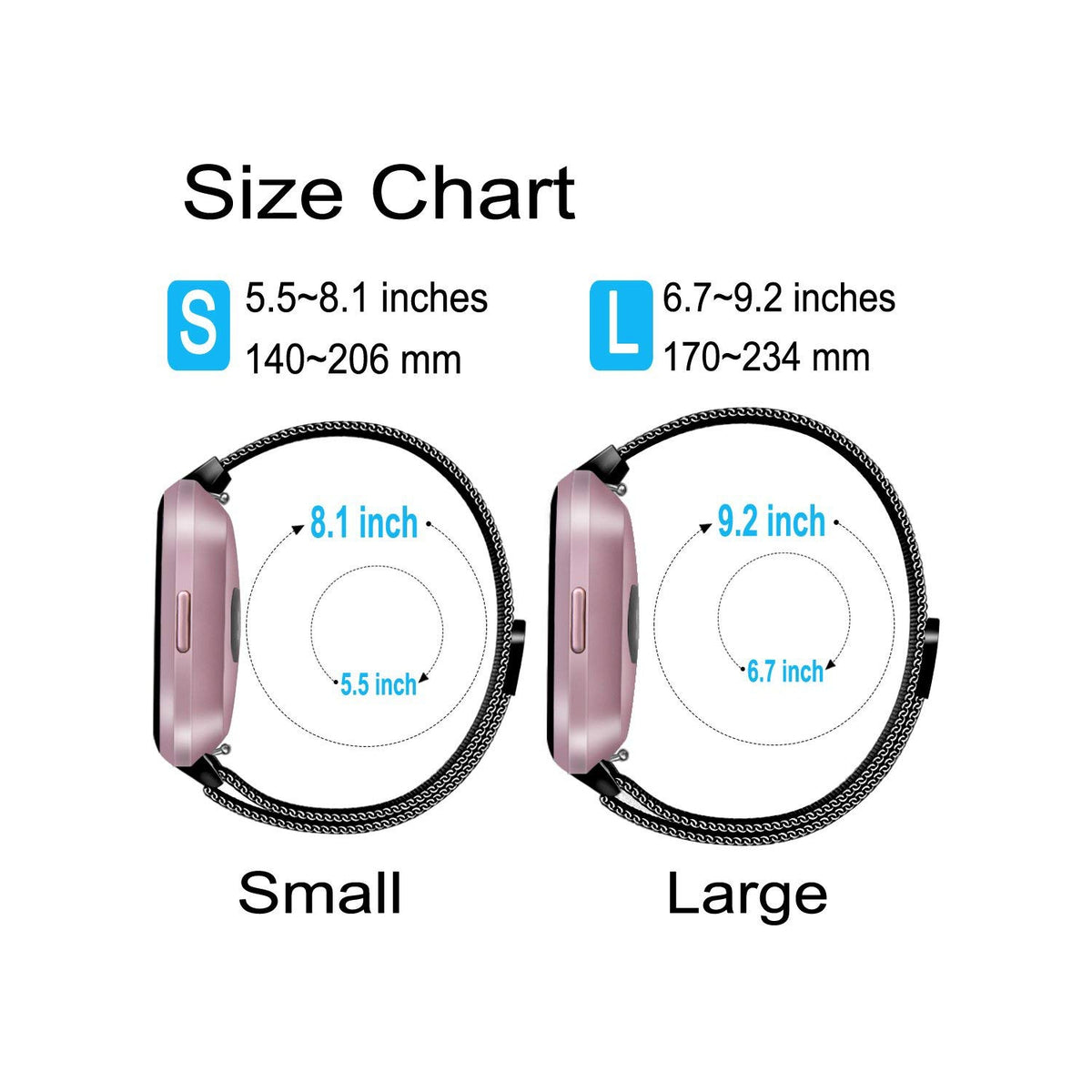 Steel Fitbit Band for Versa 2 / Versa Lite - NAVOR