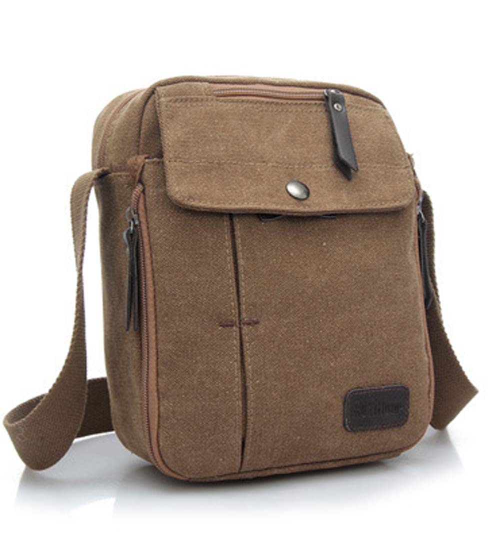 Men's Small Vintage Multipurpose Canvas Shoulder/ Messenger Bag - NAVOR