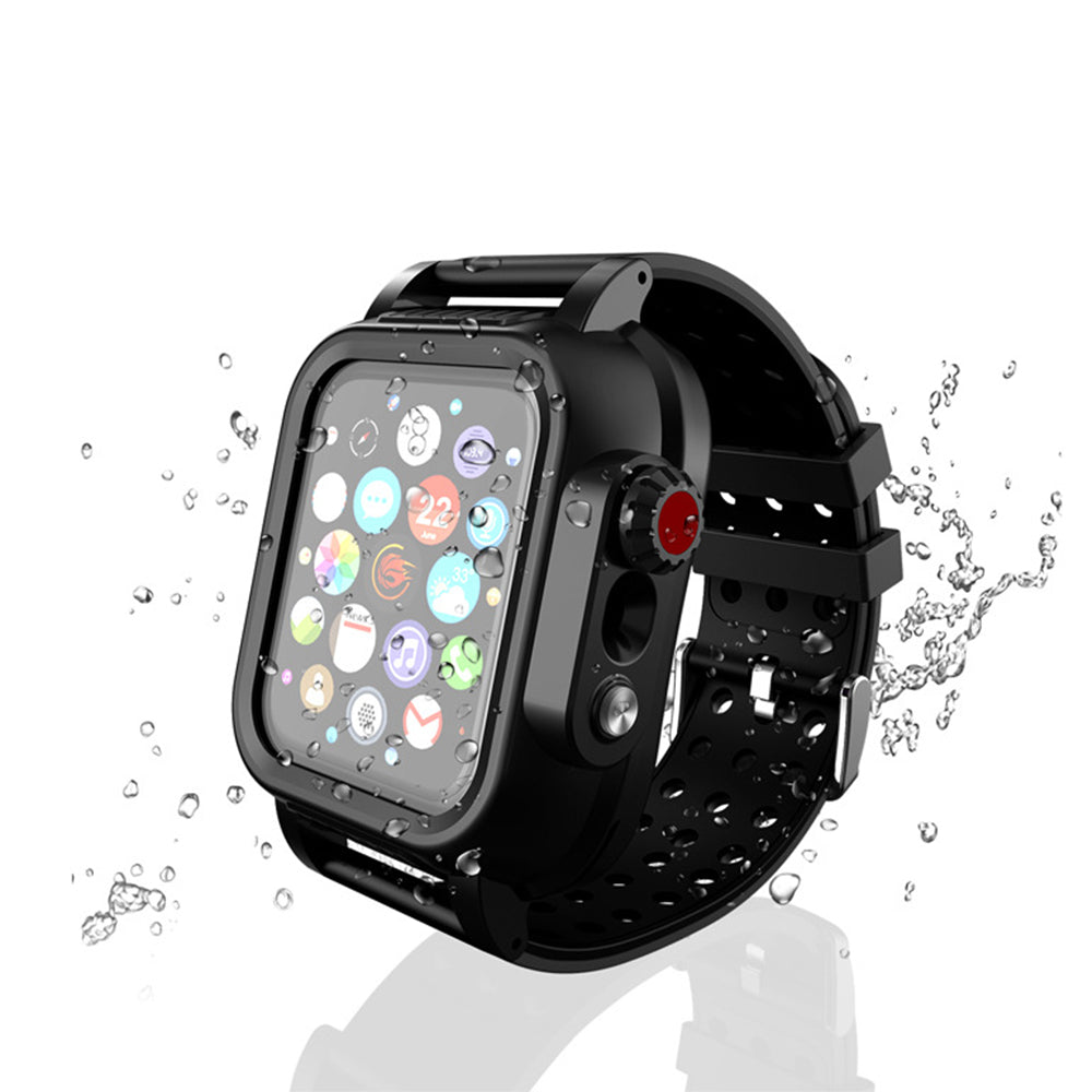 Apple Watch 44mm Series 6/SE/5/4 Waterproof Watch Band and Case with Built-in Screen Protector - NAVOR