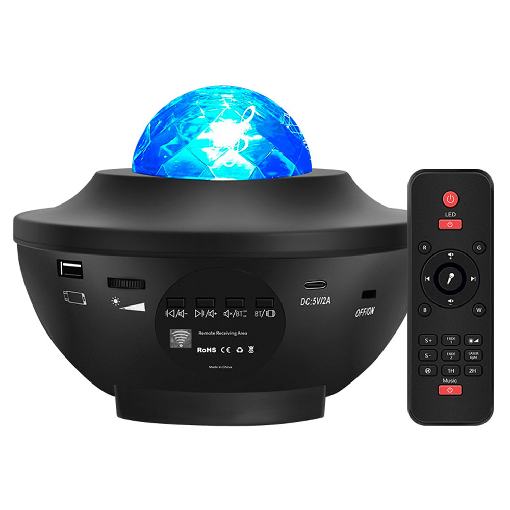 navor Starry Projector Light, 4 in 1 Galaxy Night Light: Remote Control, Timer, 10 Color Effects, and Built in Speaker