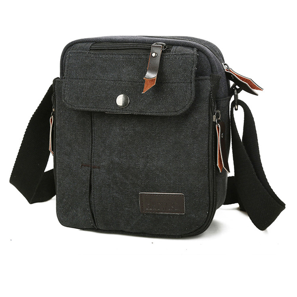 Men's Small Vintage Multipurpose Canvas Shoulder/ Messenger Bag - NAVOR