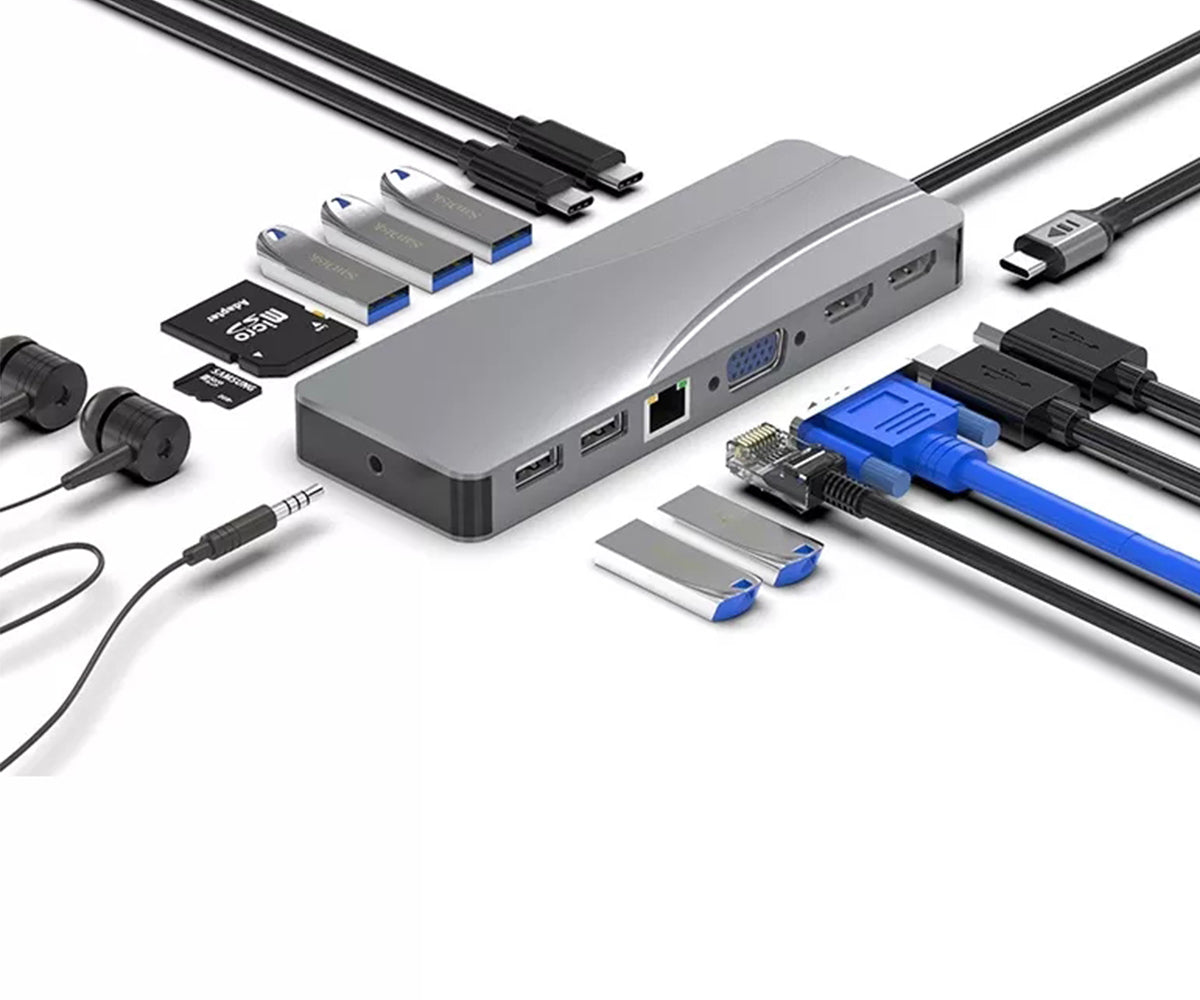 navor 14-IN-1 USB C Hub for MacBook, Thunderbolt 3/4, Samsung and More - NAVOR