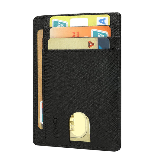 Slim Minimalist RFID Blocking Leather Wallet - NAVOR