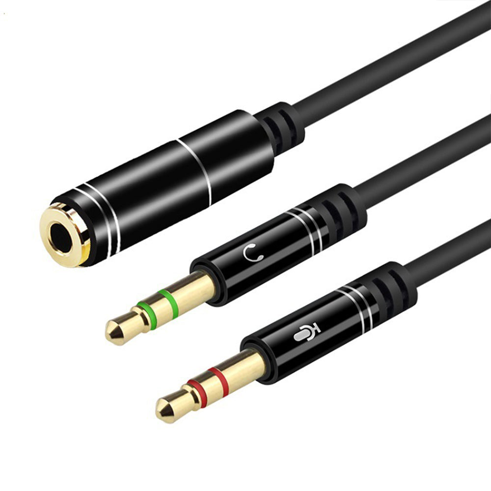 navor Headphone Splitter Cable, 3.5mm Female to Headphone Mic and Audio - NAVOR