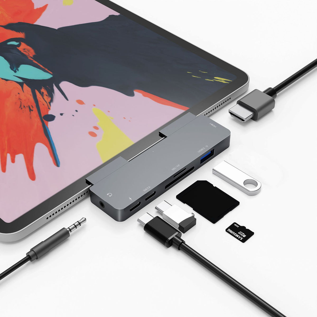 navor 7-in-1 USB C Hub for iPad Pro - NAVOR