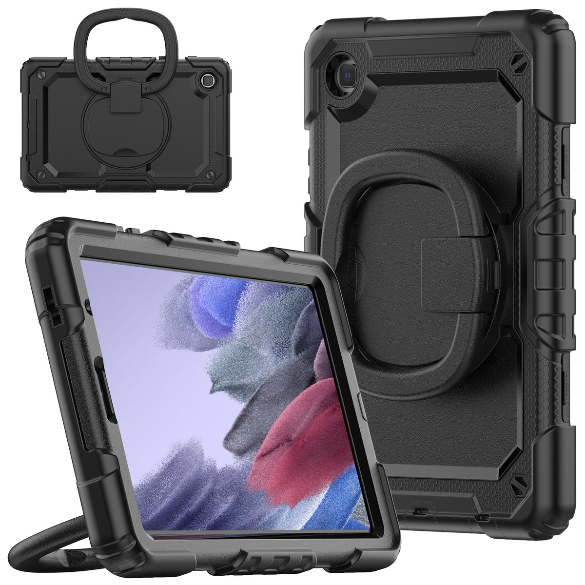 navor Galaxy Tab A7 Lite 8.7” 2021, 360 Kickstand Case [BLACK]