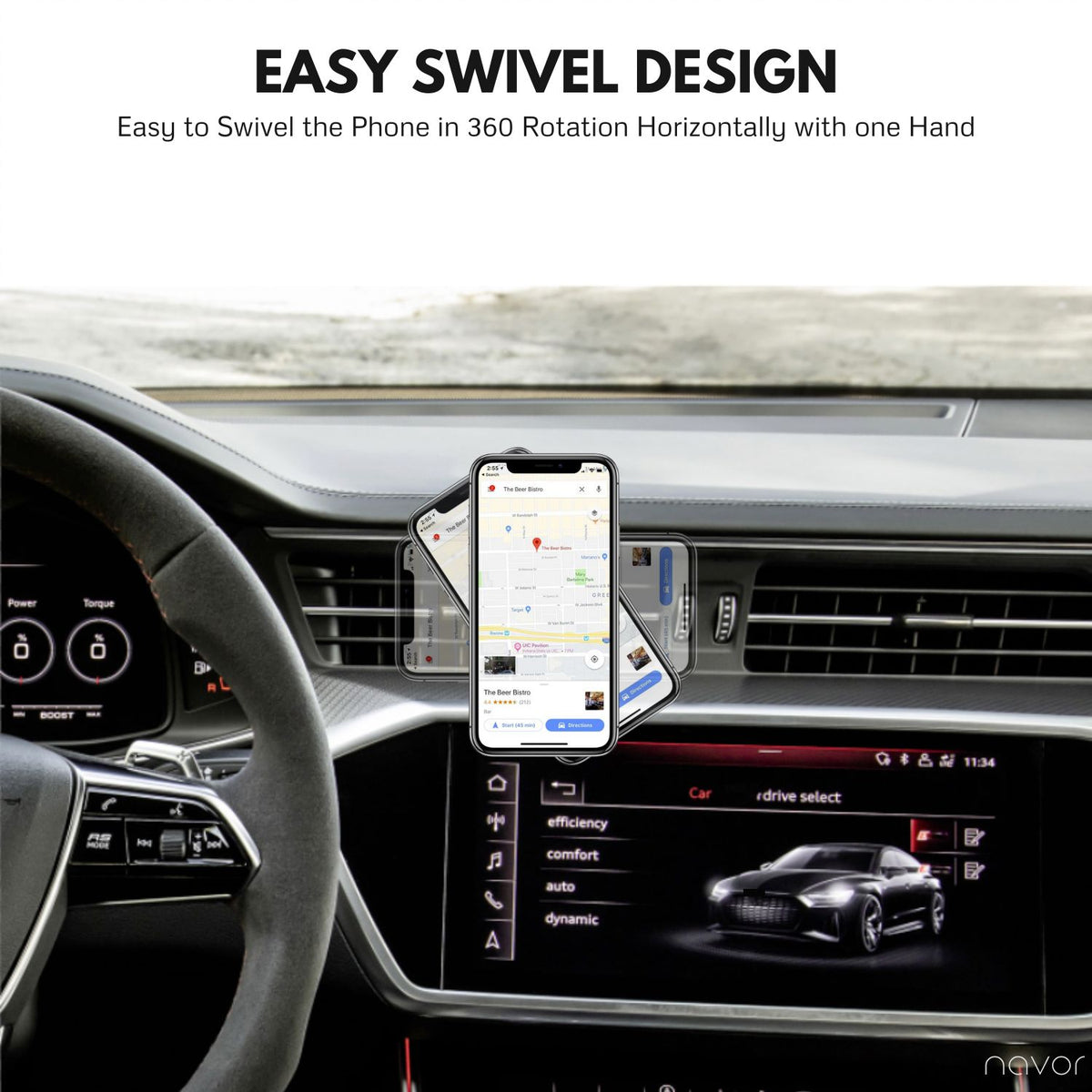 Universal Magnetic Car Mount - NAVOR
