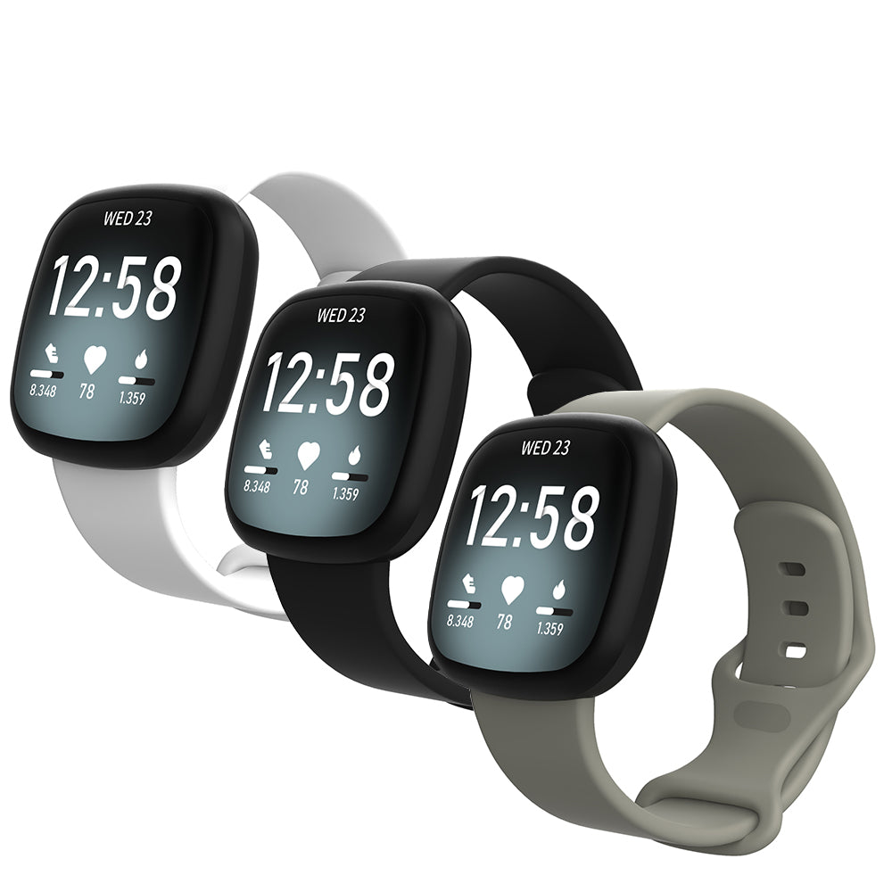 Fitbit Versa 3 / Fitbit Sense Soft TPU Sport Replacement Wristband - NAVOR