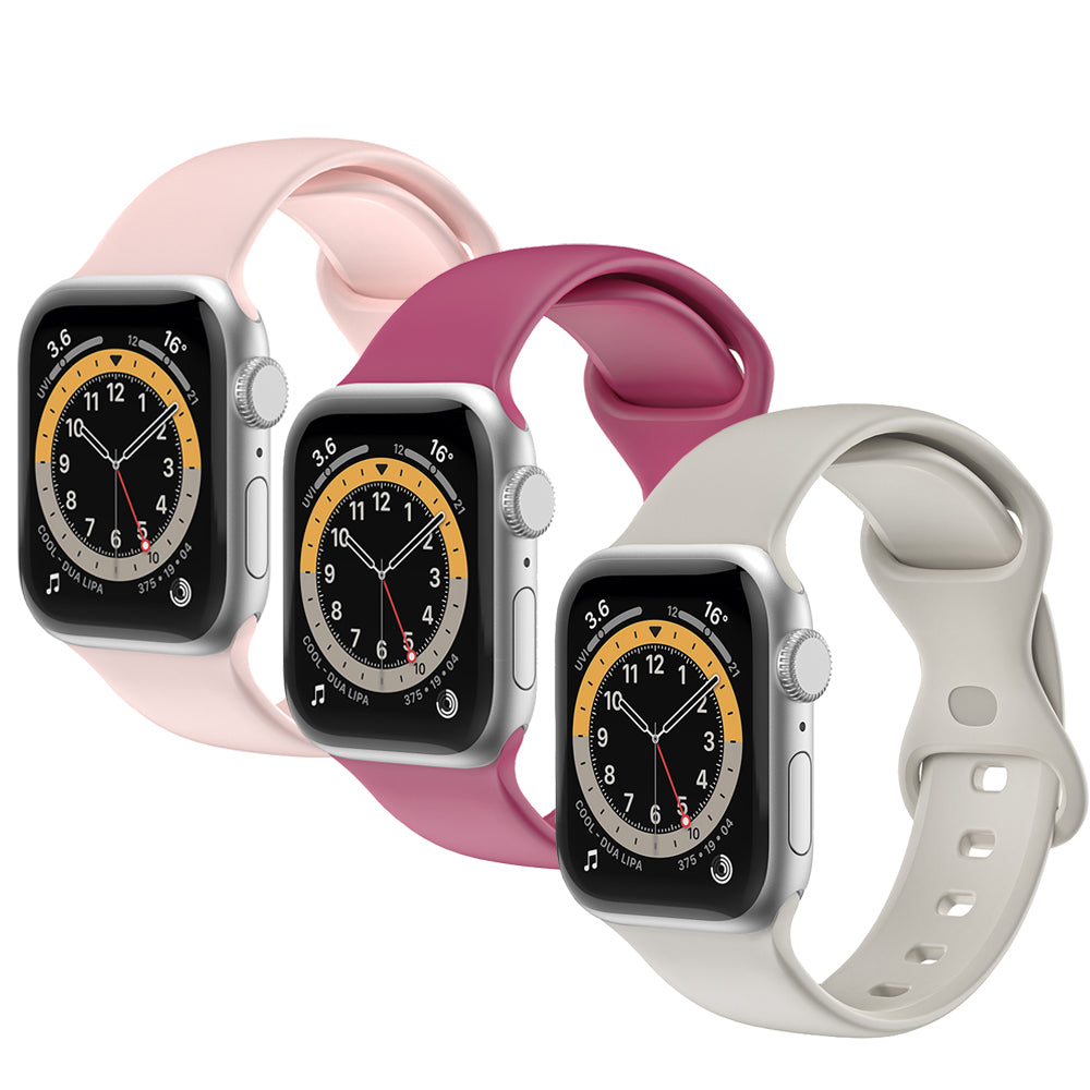 navor 3 Pack Replacement Watch Bands for Apple Watch Series 8/7/6/5/4/3/2/1/SE 38mm 40mm 41mm - NAVOR