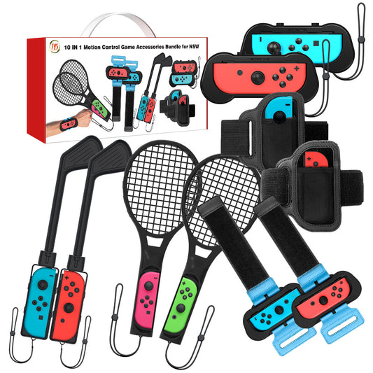 navor 10-in-1 Switch Sports Accessories Kit, Family Accessories Bundle
