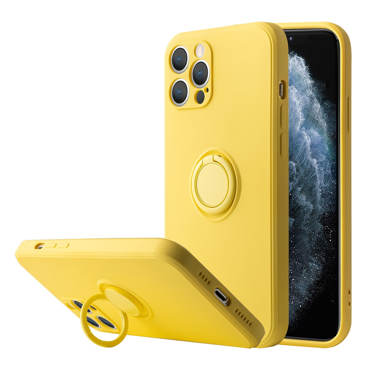 iPhone 12 Pro 6.1" Case with Ring Kickstand, Car Mount Feature - NAVOR