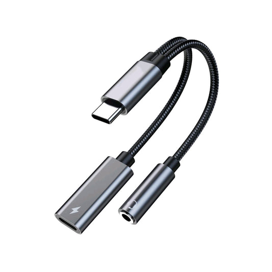 navor 2-in-1 USB C to 3.5mm Audio Jack Adapter and Charging Dongle Cable - NAVOR