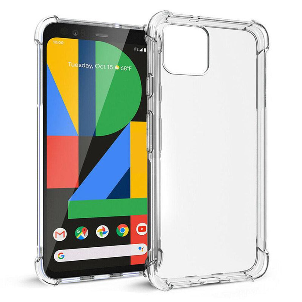 Google Pixel 4 Case with 2 Pack Tempered Glass Screen Protectors - NAVOR