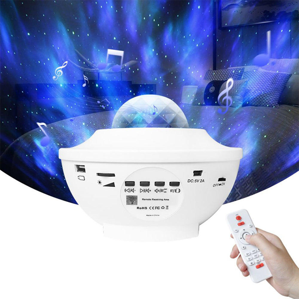 navor Starry Projector Light, 4 in 1 Galaxy Night Light: Remote Control, Timer, 10 Color Effects, and Built in Speaker