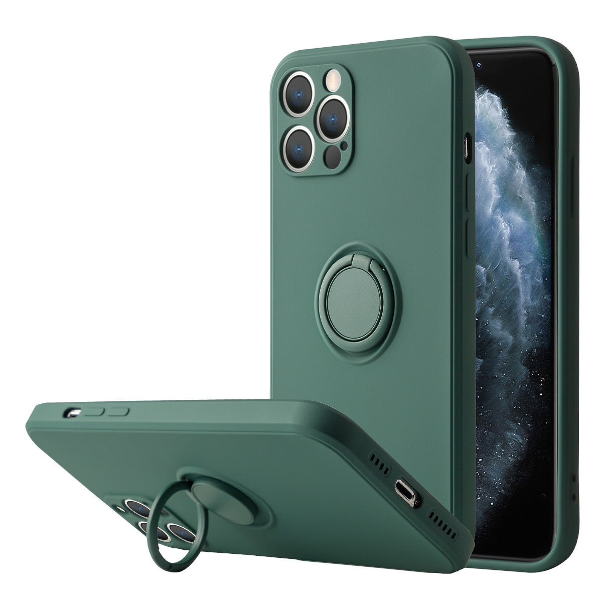 iPhone 12 Pro 6.1" Case with Ring Kickstand, Car Mount Feature - NAVOR