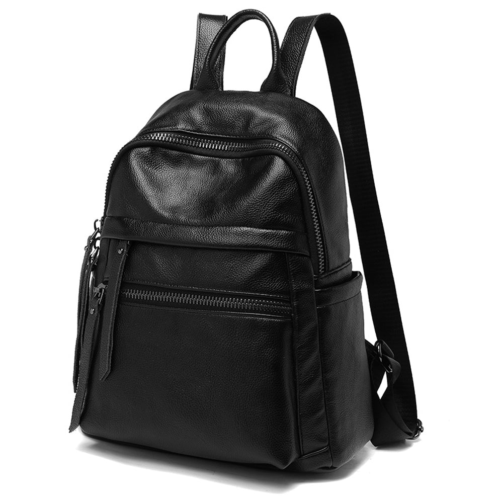 Leather Backpack for Girls/Women Waterproof Daypack - NAVOR