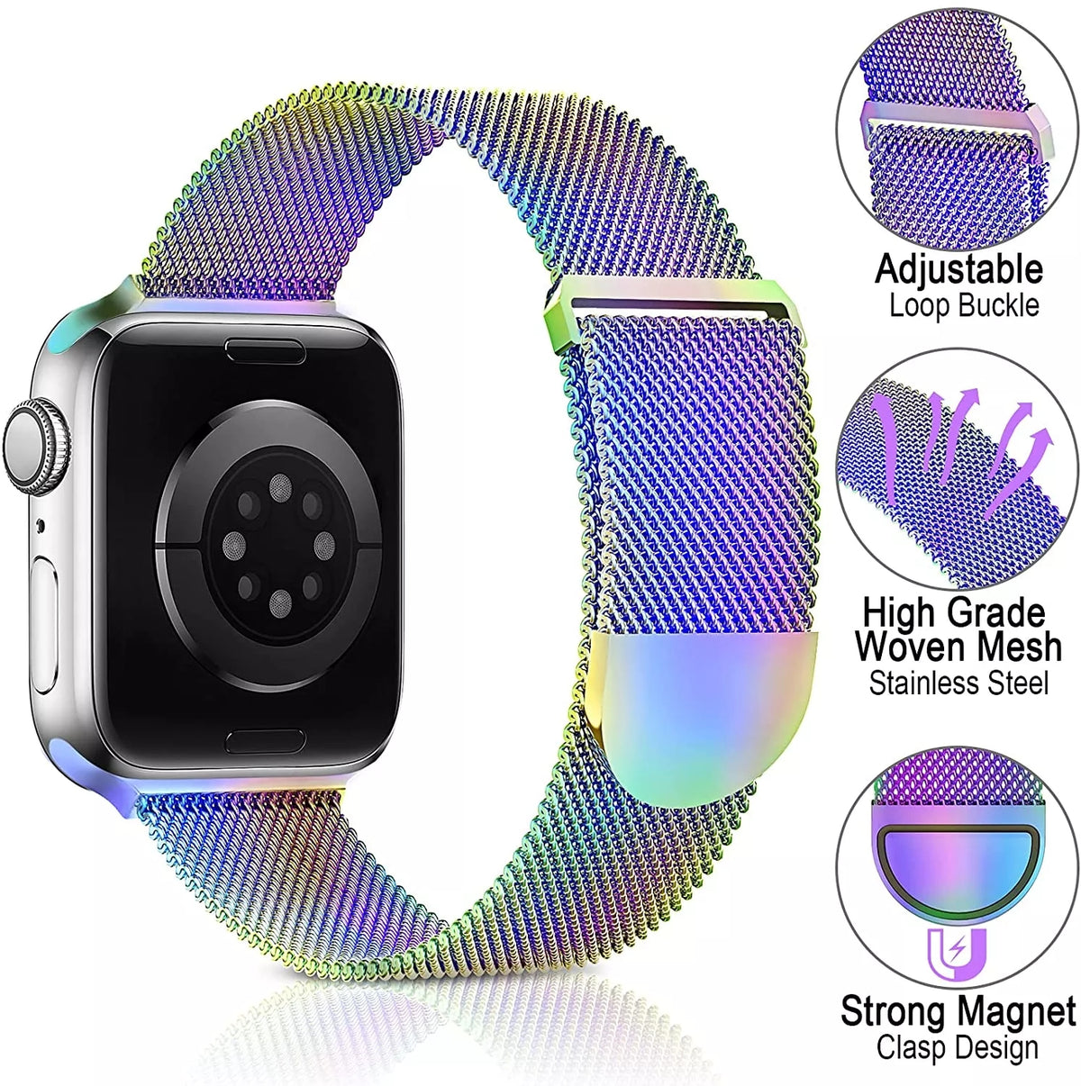 navor Metal Replacement Band for Apple Watch Series 8 / 7 / 6 / 5 / 4 / 3 / 2 / 1 / SE - NAVOR