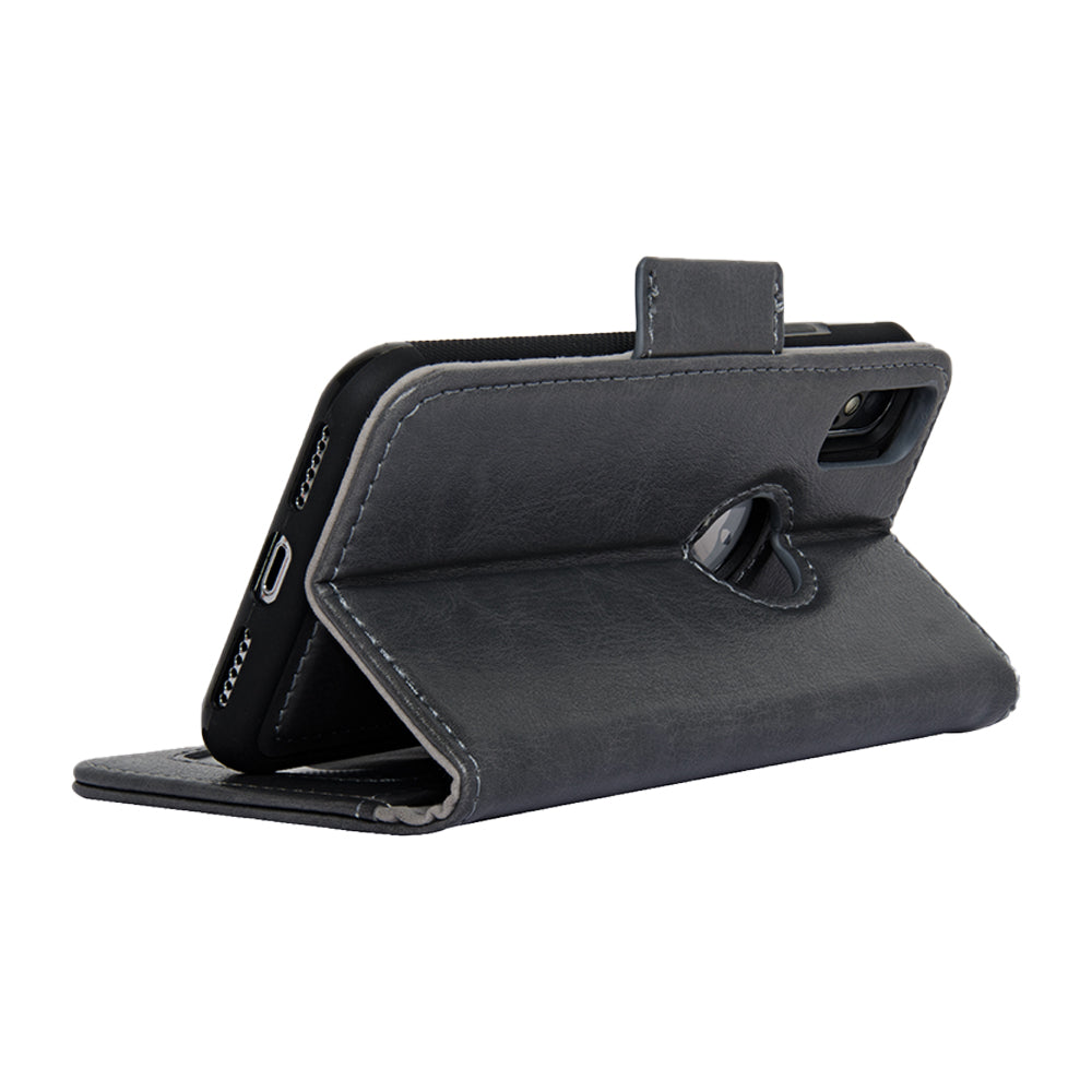 Vajio Series - iPhone X / XS Leather Wallet Case - NAVOR