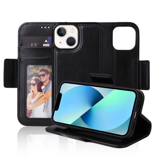 Vajio Series - iPhone 13 Mini 5.4" PU Leather Wallet Case - NAVOR