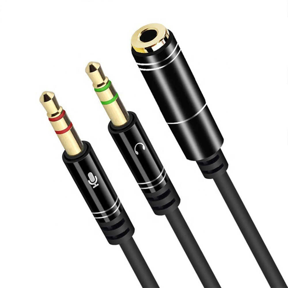 navor Headphone Splitter Cable, 3.5mm Female to Headphone Mic and Audio - NAVOR