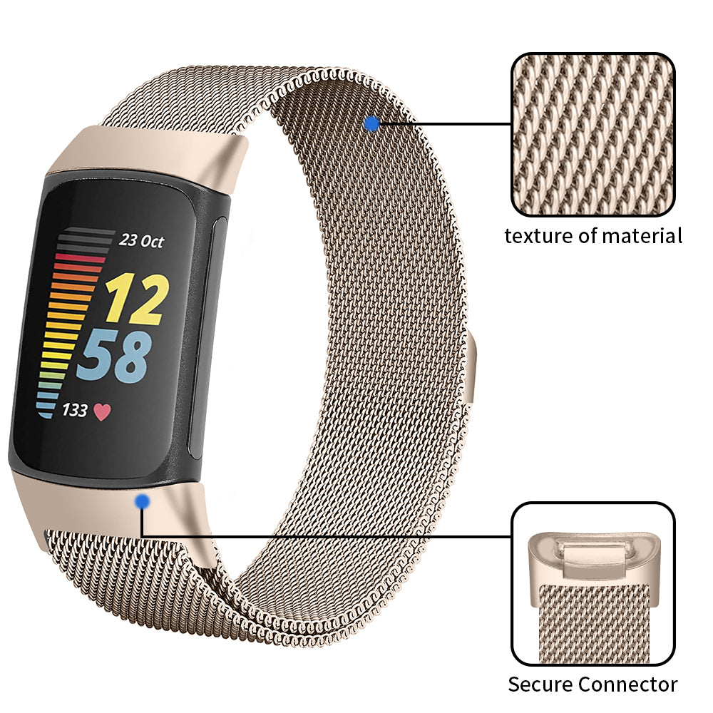 Fitbit Charge 5 Metal Replacement Band - NAVOR