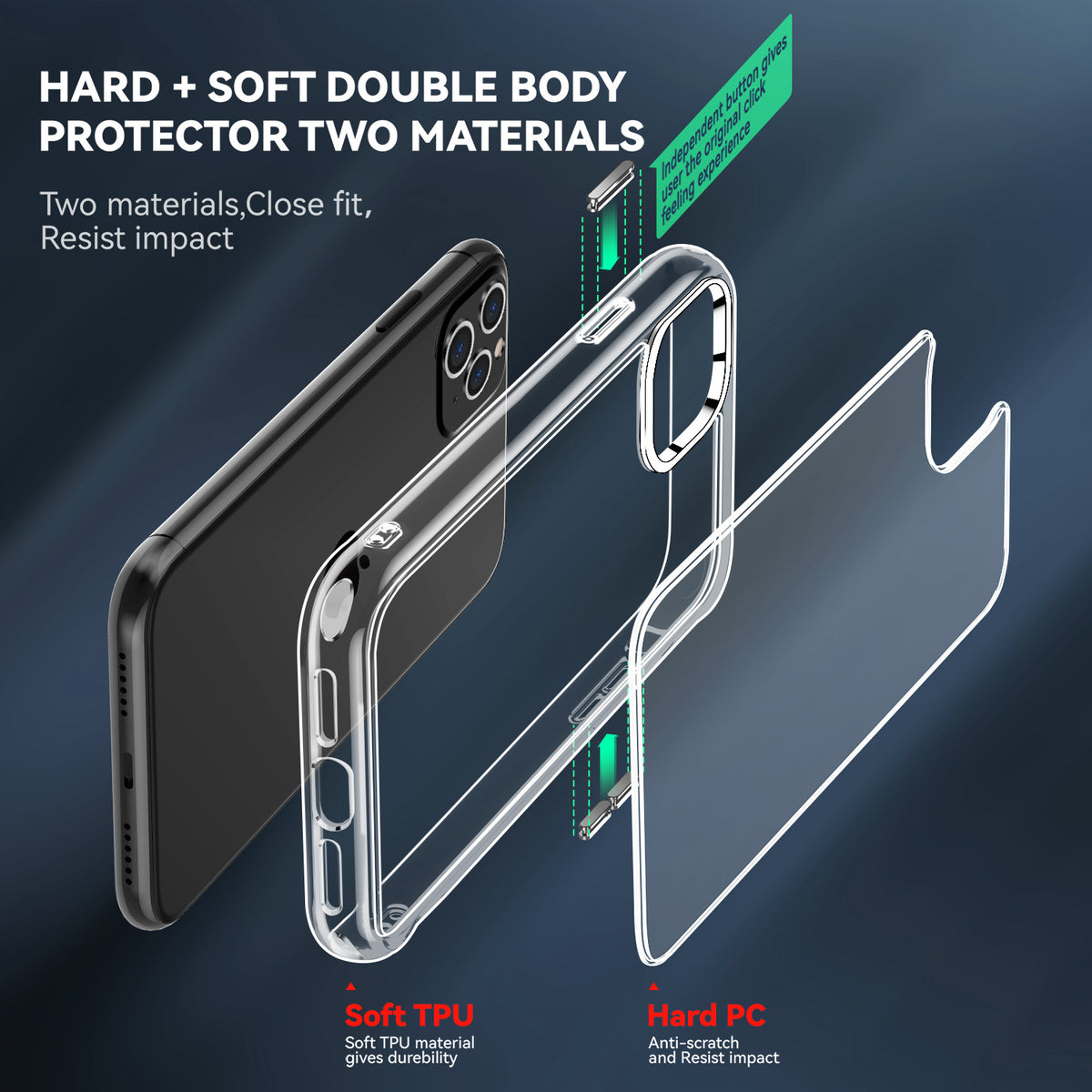 Slim Clear iPhone 11 Pro Max Case - NAVOR