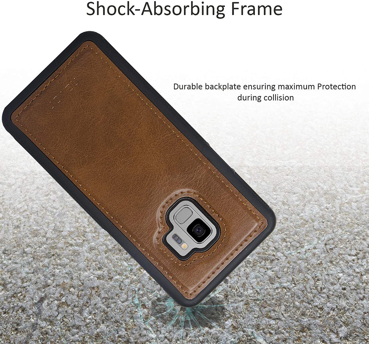 PU Leather Magnetic Samsung Galaxy S9 Case - NAVOR