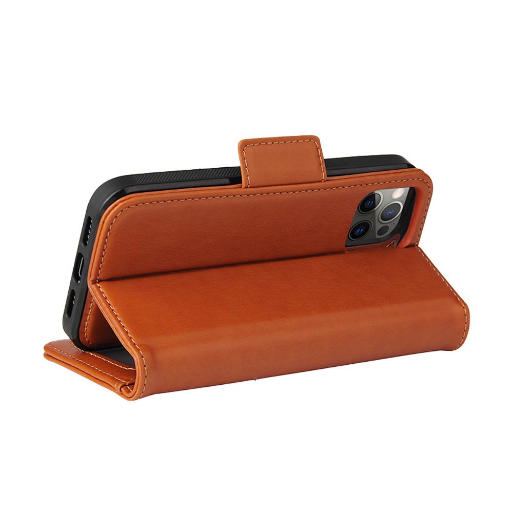 Navor Universal Car Mount & iPhone 12 / Pro PU Leather Wallet Case [Vajio Series] - NAVOR