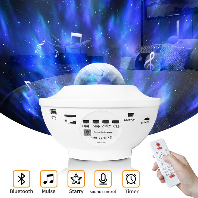 navor Starry Projector Light, 4 in 1 Galaxy Night Light: Remote Control, Timer, 10 Color Effects, and Built in Speaker