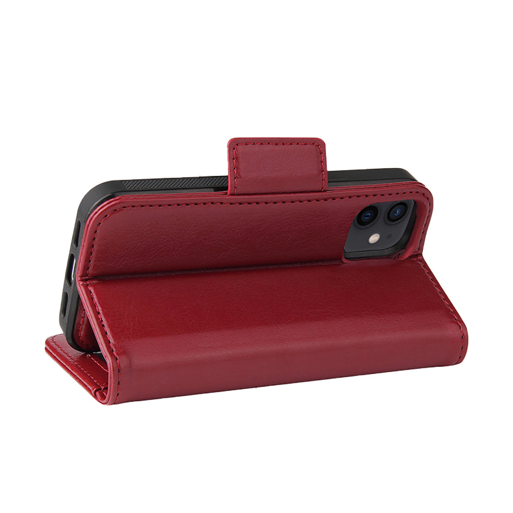 Vajio Series - iPhone 12 Mini Leather Wallet Case - NAVOR