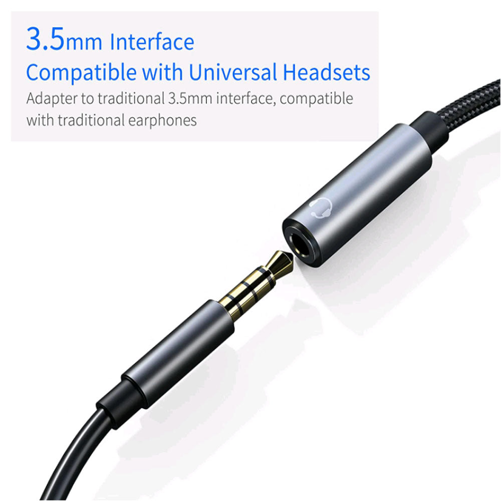 navor 2-in-1 USB C to 3.5mm Audio Jack Adapter and Charging Dongle Cable - NAVOR