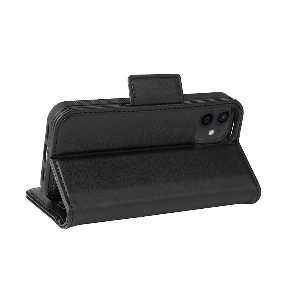 Universal Car Mount & iPhone 12 Mini Leather Wallet Case [Vajio Series] - NAVOR