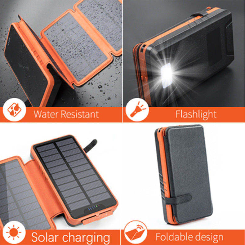 20000mAh Solar Portable Power Bank Dual 2.1A Outputs Waterproof External Battery Pack - NAVOR