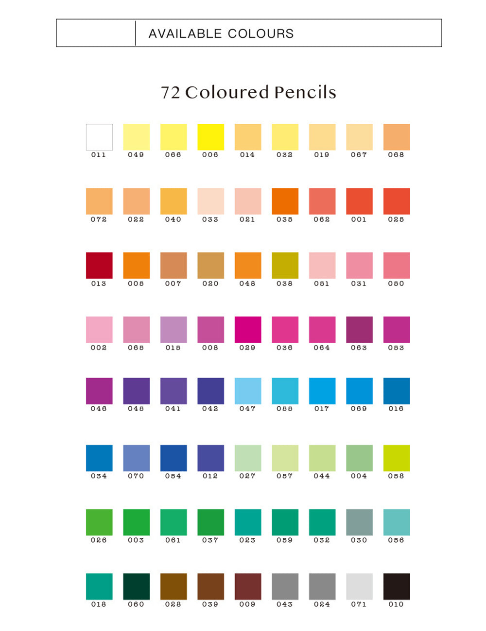 navor 72 Watercolor Pencil Set - NAVOR
