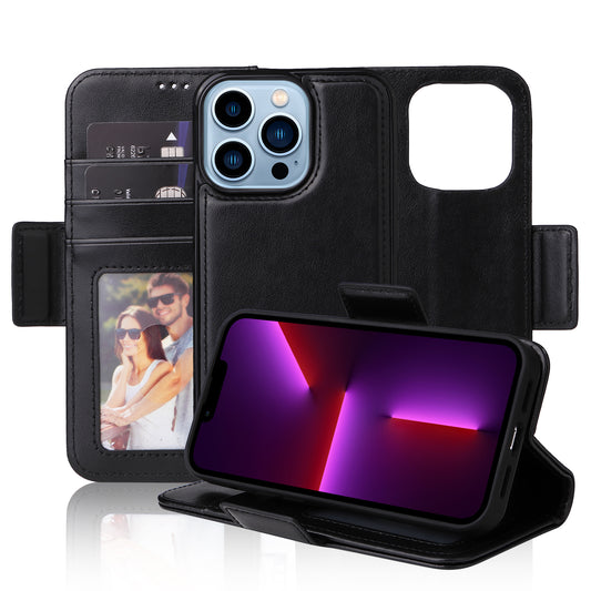 Vajio Series - iPhone 13 Pro 6.1" PU Leather Wallet Case - NAVOR