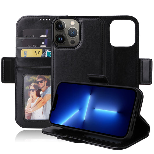 Vajio Series - iPhone 13 Pro Max 6.7" PU Leather Wallet Case - NAVOR