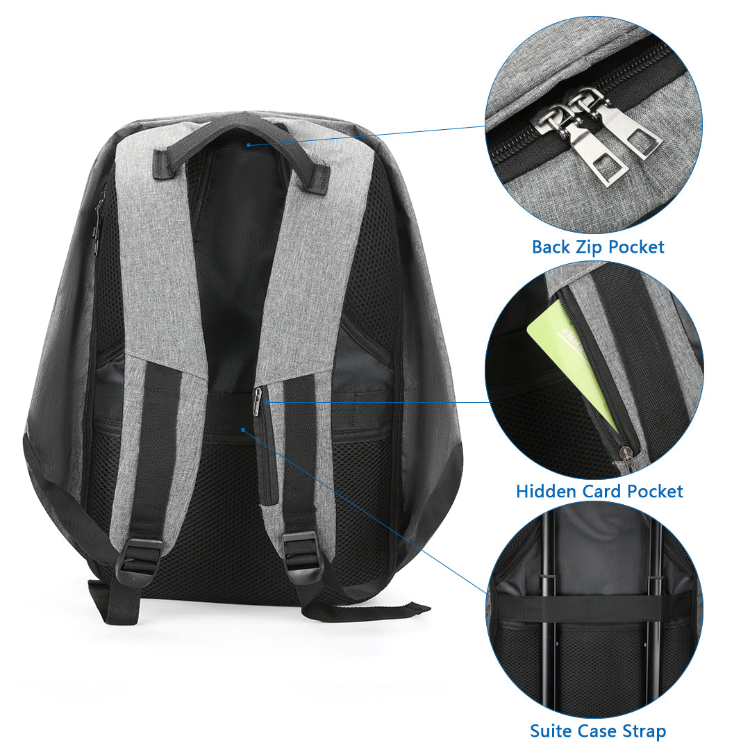 backpack suiter laptop Navor Anti-theft Business Backpack With USB Charging port/light-weight Laptop backpack/water-resistant For student, Men & Women