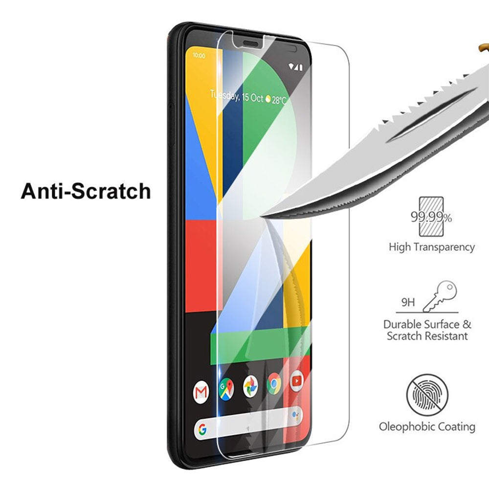 Google Pixel 4 Case with 2 Pack Tempered Glass Screen Protectors - NAVOR