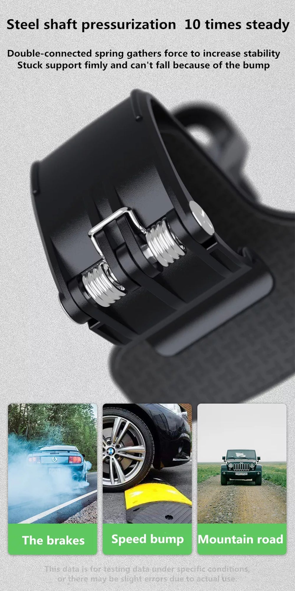 360° Rotatable Car Phone Mount Holder for Dashboard, Compatible with most smartphones - NAVOR