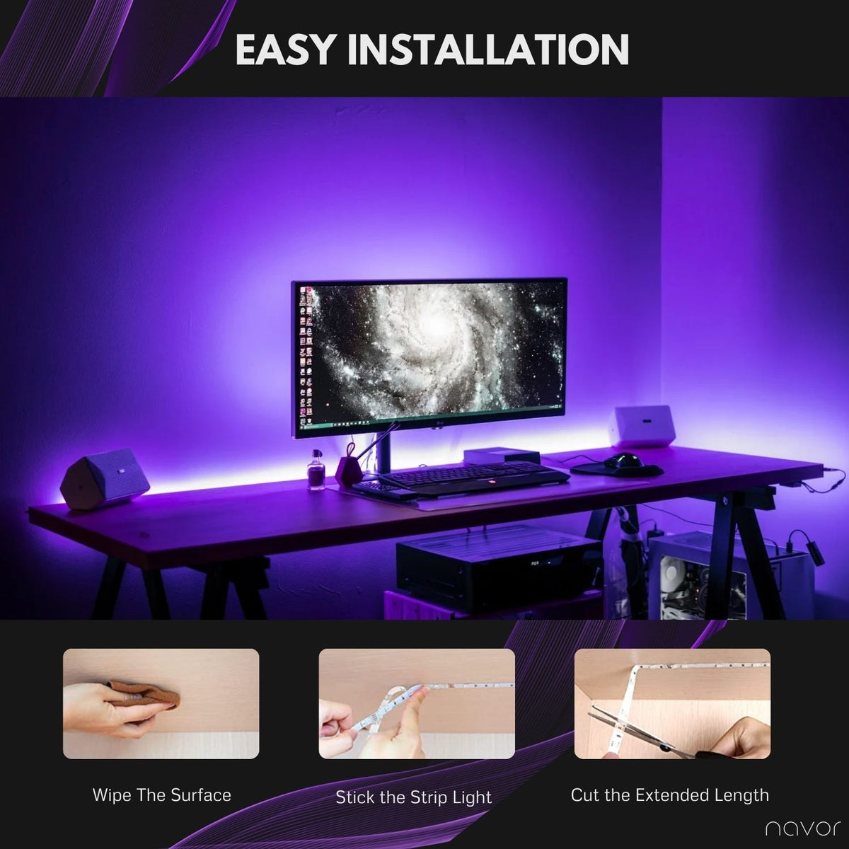 RGB LED Strip Light - NAVOR