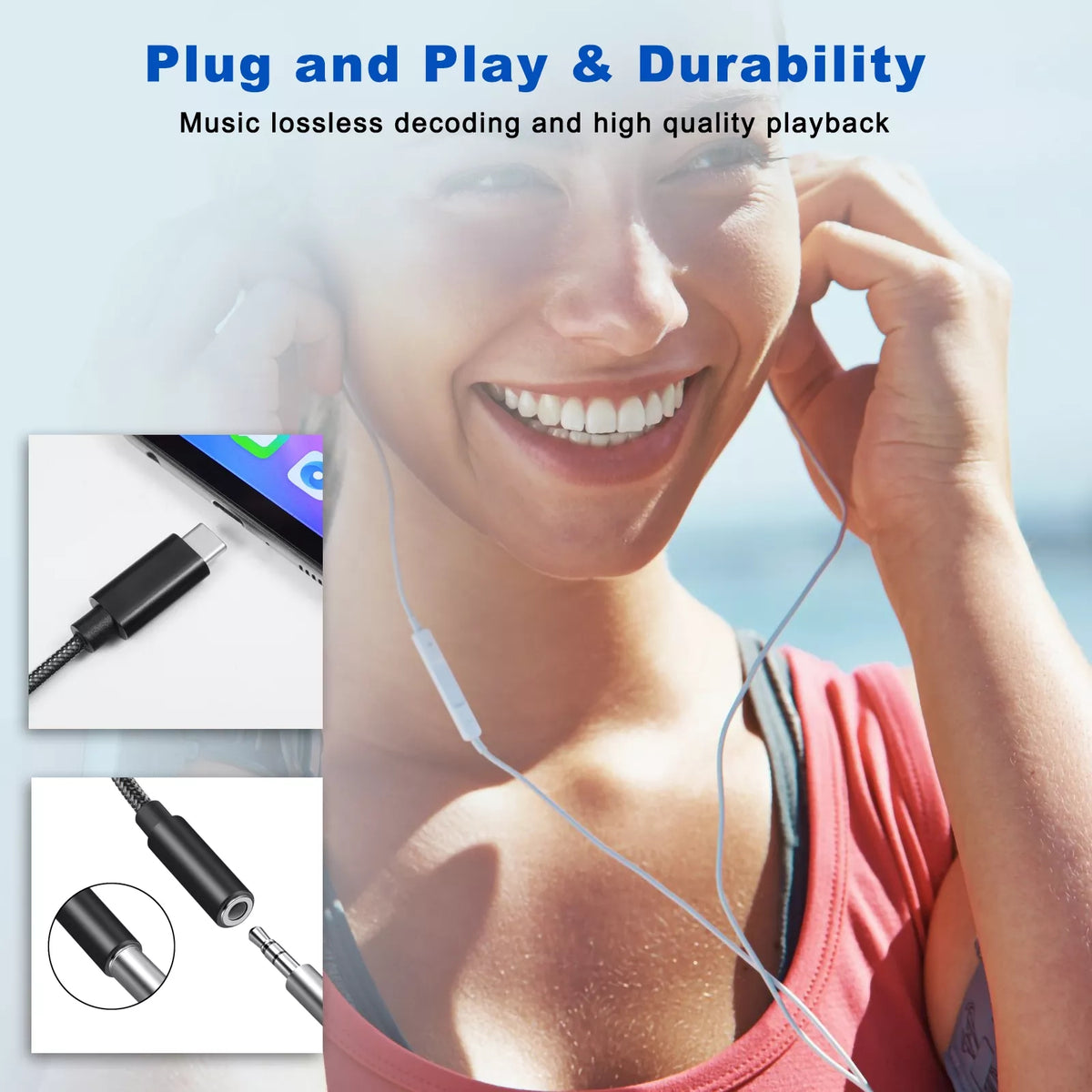 navor USB C to 3.5mm Audio Jack Adapter - NAVOR
