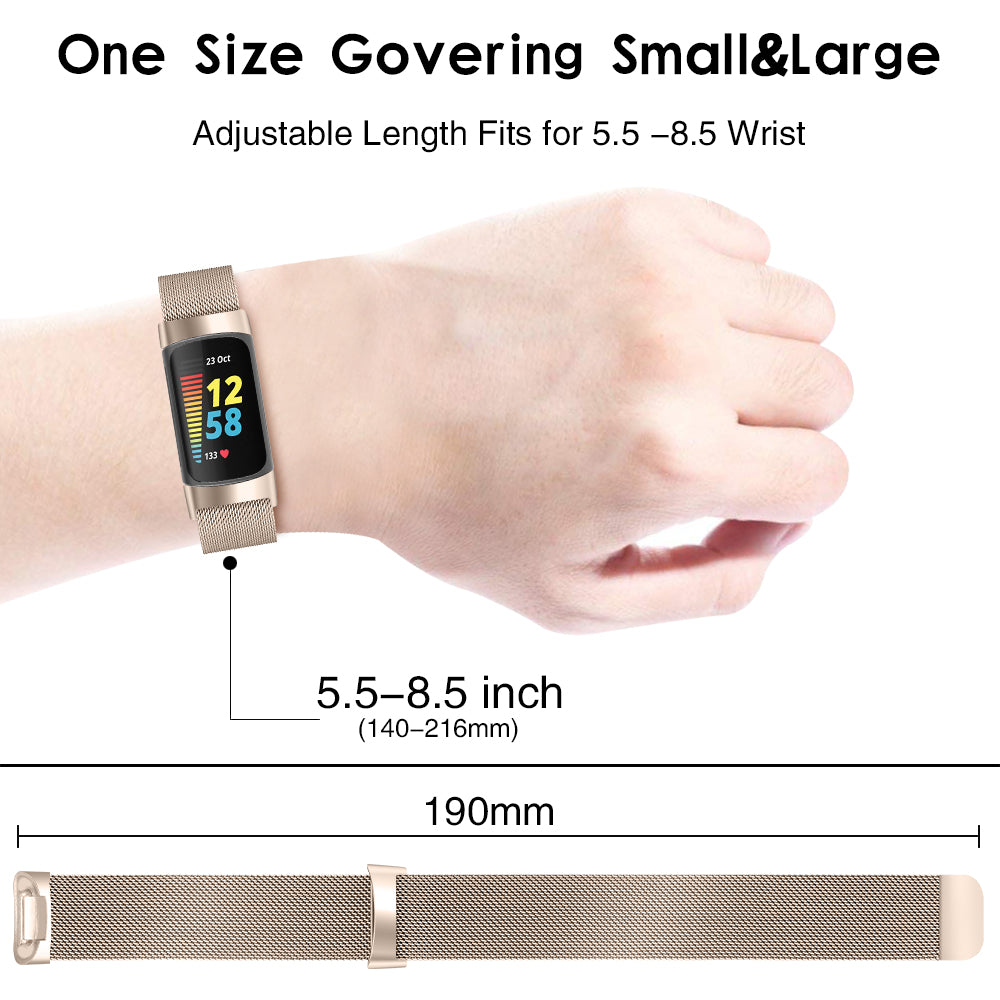 Fitbit Charge 5 Metal Replacement Band - NAVOR