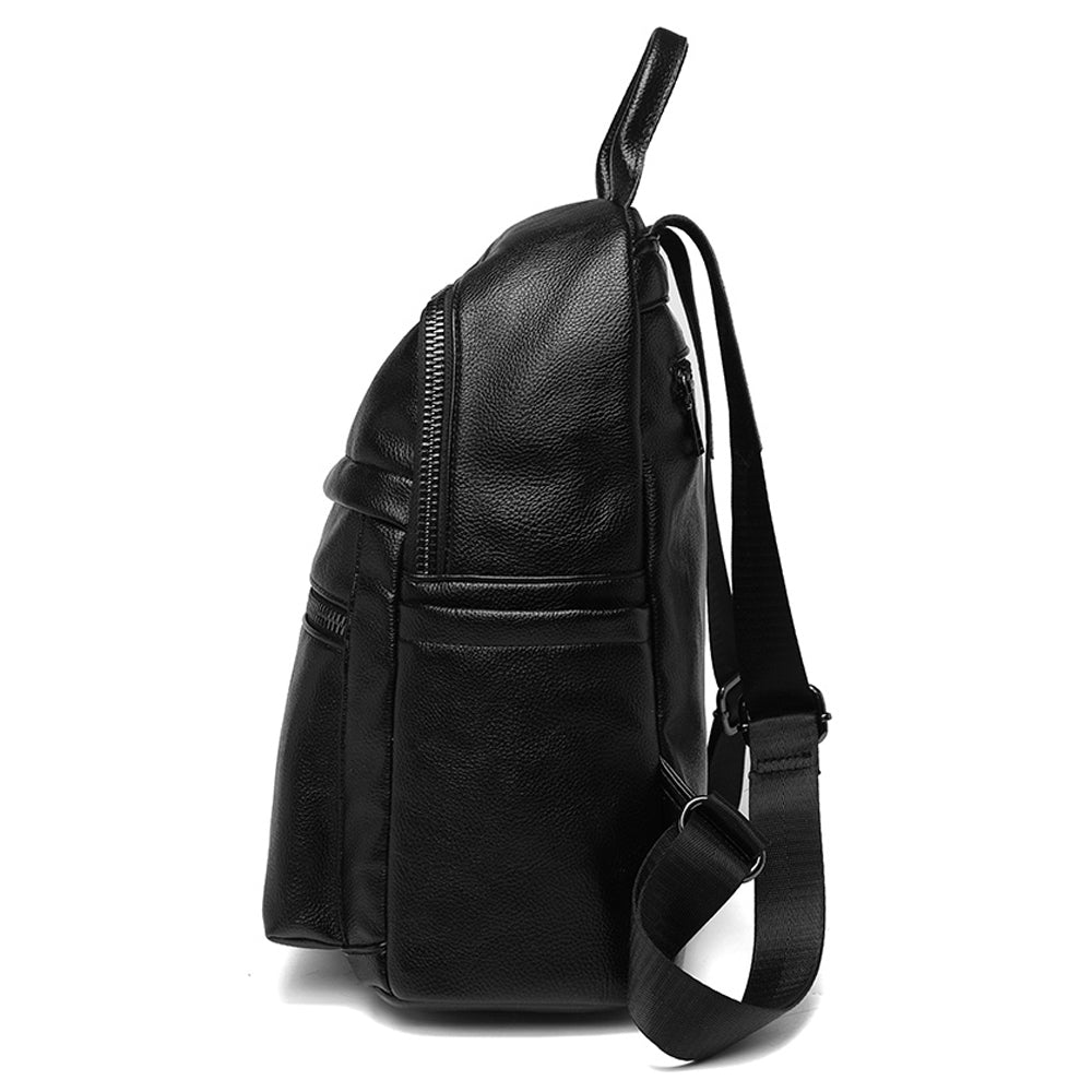 Leather Backpack for Girls/Women Waterproof Daypack - NAVOR