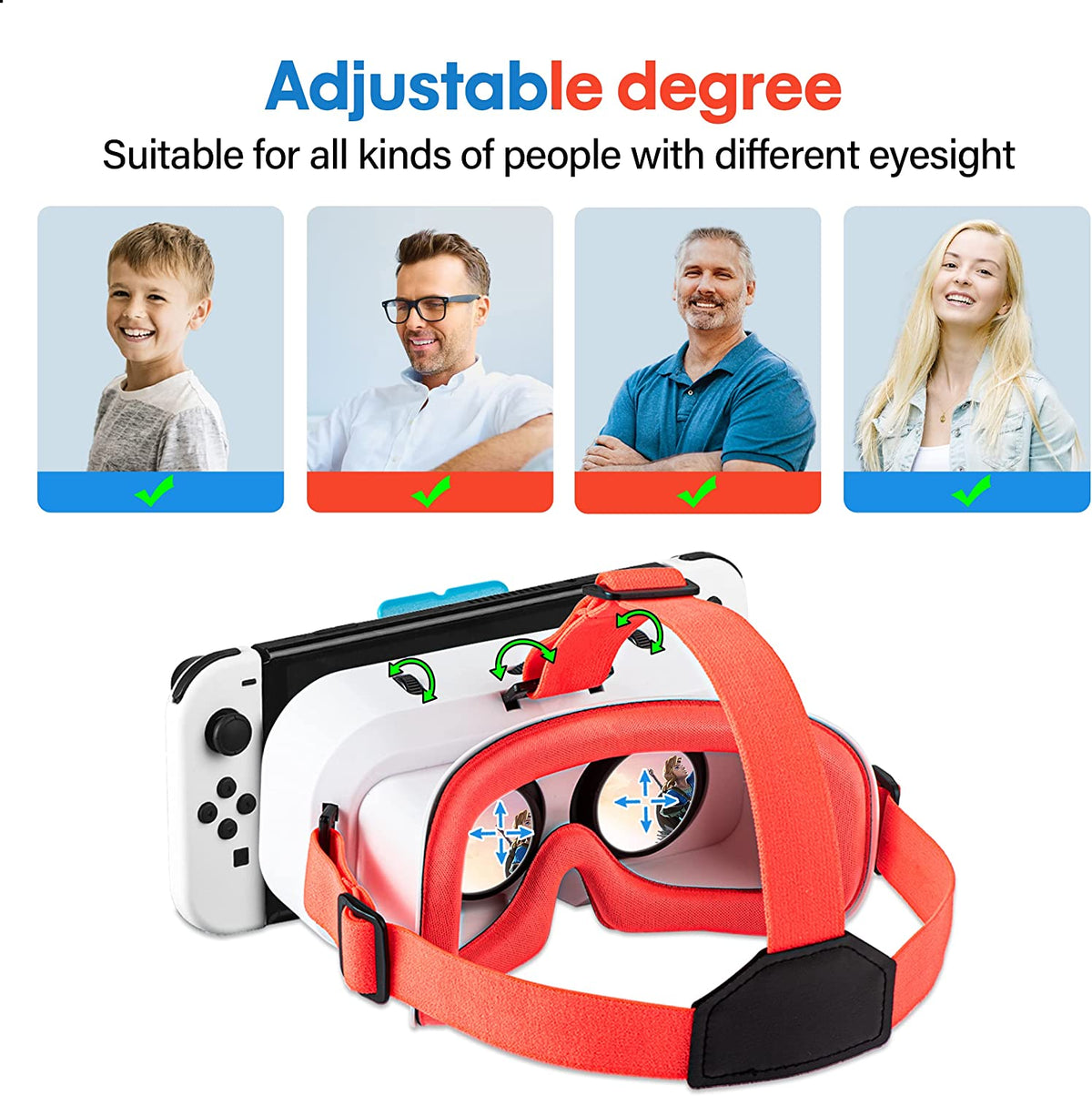 VR Headset for Nintendo Switch OLED Model/Nintendo Switch 3D VR (Virtual Reality) Glasses